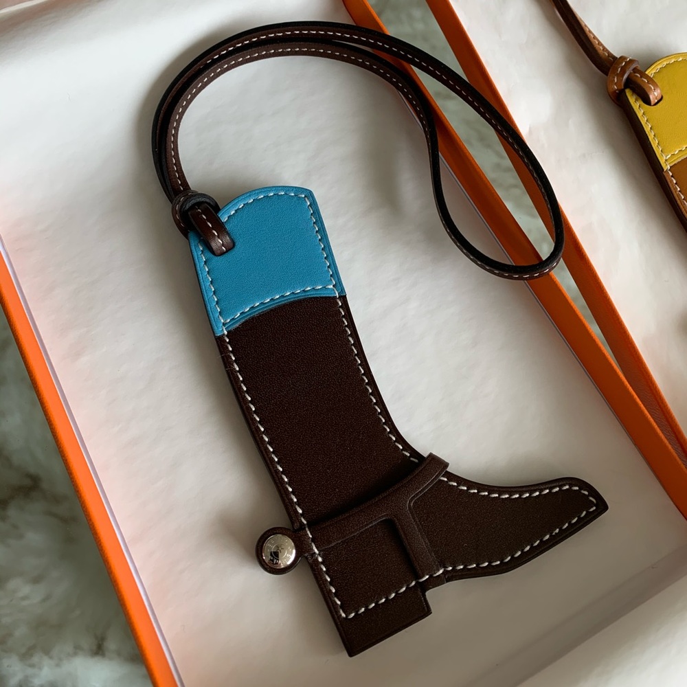 Hermes paddock charm - blue